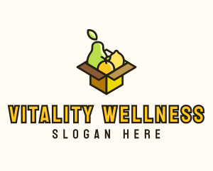 Healthy Fruit Box logo design