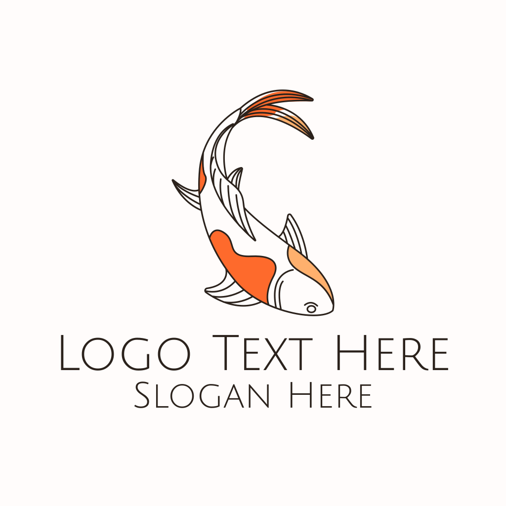 Minimalist Koi Fish Logo | BrandCrowd Logo Maker | BrandCrowd