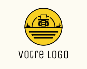 Tractor Farm Field  Logo