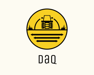 Truck - Tractor Farm Field logo design