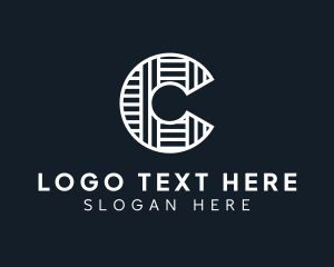 Brand - Modern Pattern Brand Letter C logo design