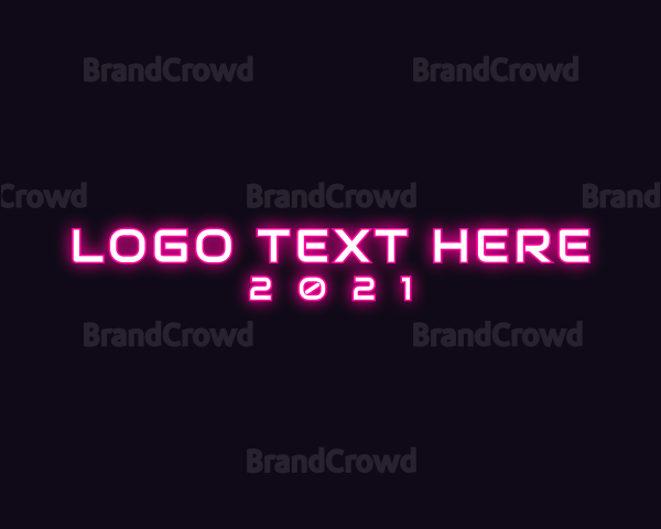 Glowing Technology Startup Logo
