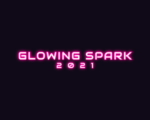 Glowing Technology Startup logo design