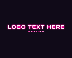 Glowing Technology Startup Logo
