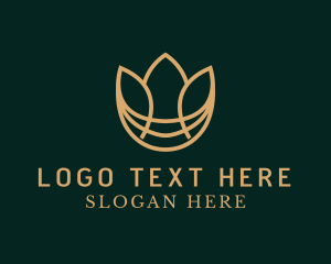 Aromatherapy - Lotus Flower Wellness logo design