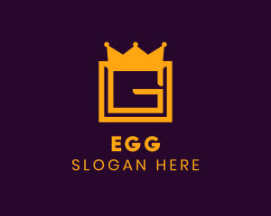 Golden Crown Letter G Logo