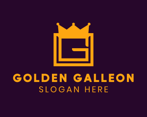 Golden Crown Letter G logo design