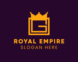 Empire - Golden Crown Letter G logo design