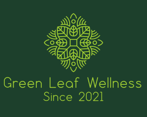 Green Spring Leaf logo design