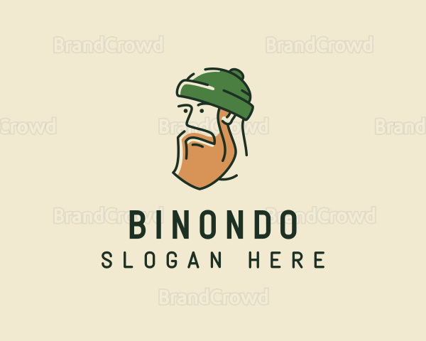 Hipster Man Beard Logo