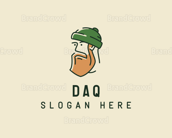 Hipster Man Beard Logo