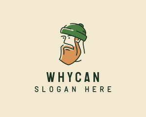 Hipster Man Beard Logo