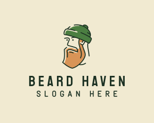 Beard - Hipster Man Beard logo design