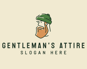 Menswear - Hipster Man Beard logo design