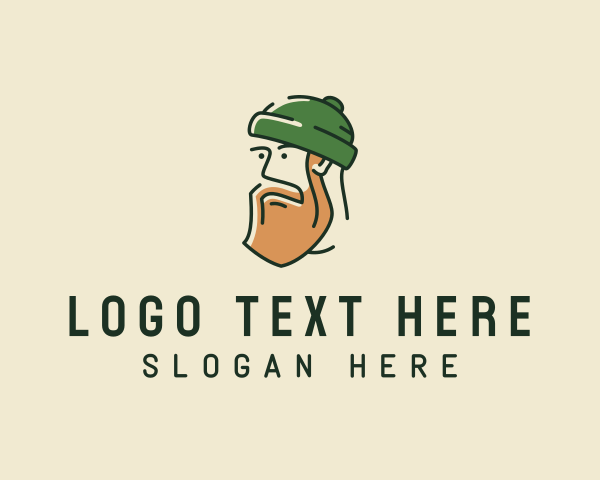 Grooming - Hipster Man Beard logo design