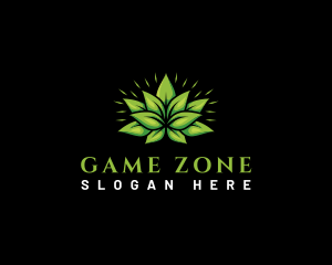 Garden Trowel - Leaf Garden Botanical logo design
