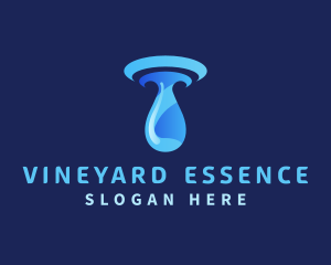 Liquid Water Drop logo design