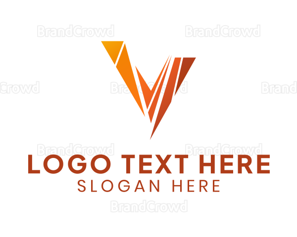 Business Letter V Company Logo