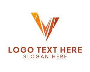 Corporation - Business Letter V Company logo design