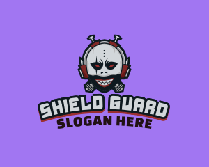 Skull - Ghoul Gamer Headphones logo design