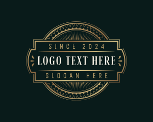Label - Elegant Art Deco Retro logo design