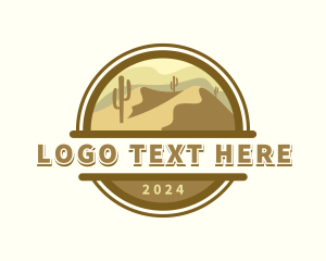 Sand - Western Desert Dunes logo design