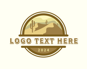 Western - Western Desert Dunes logo design