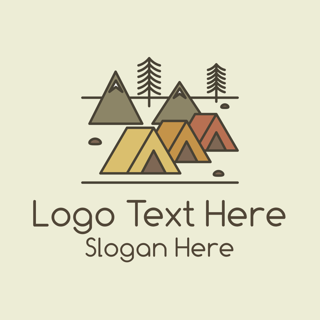 Tent Forest Camping  Logo  BrandCrowd Logo  Maker 