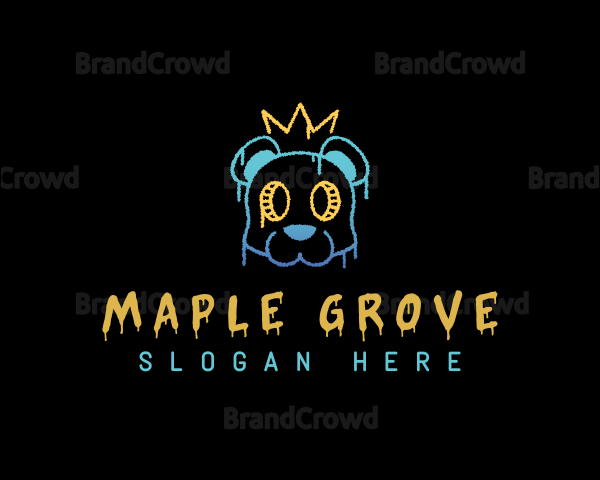 Graffiti Bear Crown Logo