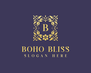 Elegant Flower Boutique logo design