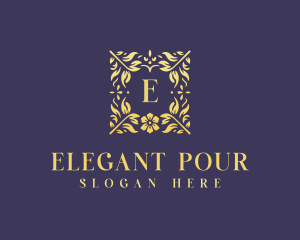 Elegant Flower Boutique logo design