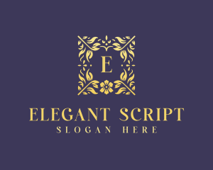 Elegant Flower Boutique logo design