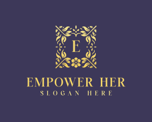 Elegant Flower Boutique logo design