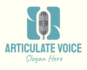 Speaking - Radio Microphone App logo design