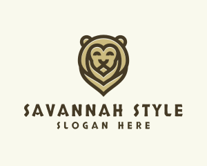 Savannah - Wild Lion Safari logo design