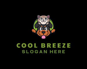 Pet Veterinary Grooming Logo