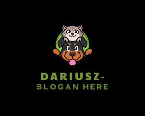 Pet Veterinary Grooming Logo