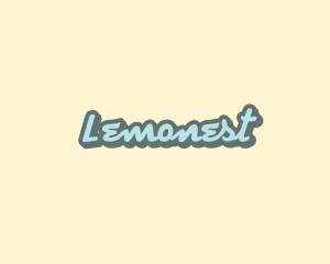 Retro Script Business Logo