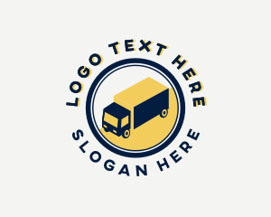 Haulage - Logistics Truck Vehicle logo design