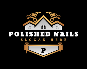 Nails - House Construction Renovation logo design