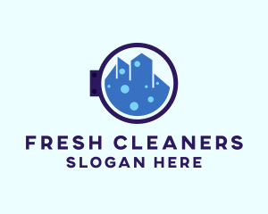 City Laundry Cleaner  logo design