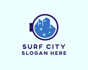 City Laundry Cleaner  logo design