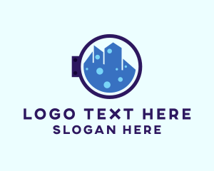 Cleaner - City Laundry Cleaner logo design