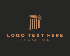 Advisory - Modern Column Pillar Building logo design