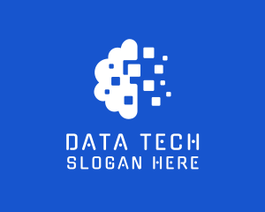 Database - Digital Cloud Database logo design