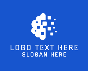 Pixel - Digital Cloud Database logo design