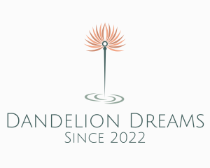 Dandelion - Dandelion Acupuncture Needle logo design