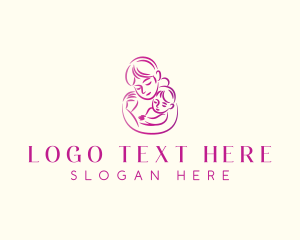 Lactation - Mother Infant Pediatric logo design