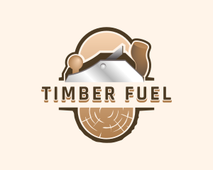 Log Timber Planer logo design