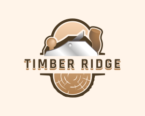 Log Timber Planer logo design